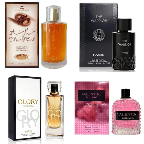 Vista 35 de AFLUXE Set de perfume para mujer, 4 piezas, colección Eau De Parfum de larga duración, almizcle Choco/Milano Mujer/6pm Rosa/7AM Fresh