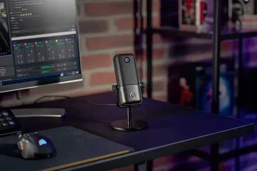 Vista 11 de Elgato Wave:1 - Micrófono de condensador USB cardioide premium para transmisión, juegos, oficina en casa, software mezclador gratuito, complementos