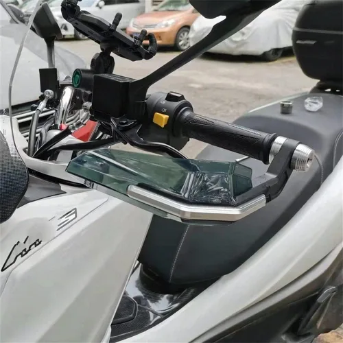 Vista 6 de Parabrisas de motocicleta para Bajaj Dominar 400, protector de mano de motocicleta, protector de mano, accesorios para parabrisas de motocicleta W2
