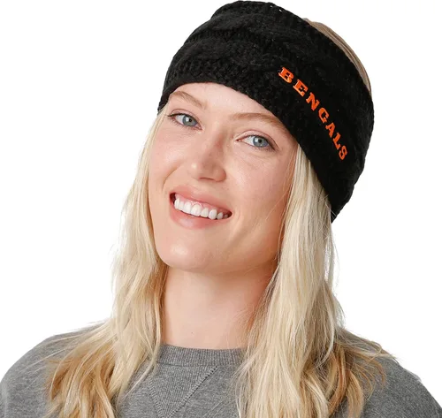 Vista 21 de FOCO Diadema de moda para mujer con logotipo de equipo de la NFL Gradiente impreso.