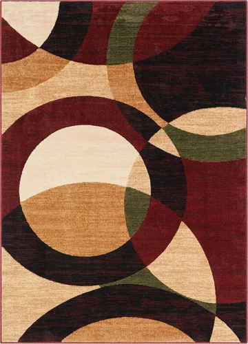 Vista 10 de Well Woven Dulcet Bingo - Alfombra geométrica moderna roja de 5'3" x 7'3" Rojo