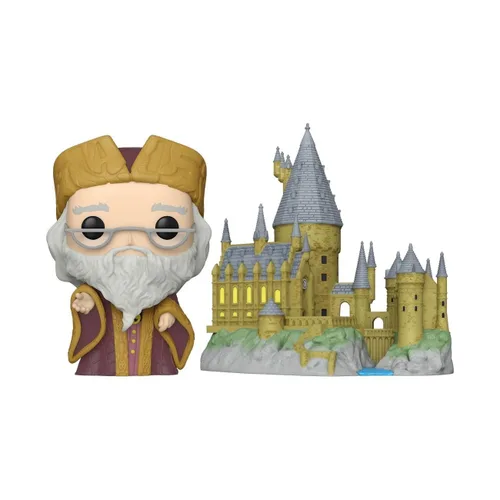 Vista 2 de Funko Pop Town: Harry Potter 20th Anniversary - Albus Dumbledore con Hogwarts - Figura de vinilo coleccionable - Idea de regalo - Producto