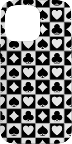 Vista 21 de Playing Card Suit, Hearts, Spades, Diamonds, Clubs, Poker Case for iPhone 17