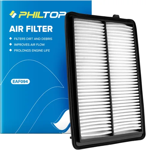 Vista 78 de PHILTOP CA9525 Engine Air Filter for Kia Sorento 2003-2009 Flexible Panel, Increased Acceleration, Engine Protection, Easy Install, No Tools