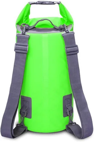 Vista 7 de Bolsa seca impermeable, mochila de almacenamiento seca ligera con parte superior enrollable, natación, canotaje, kayak, campamento, playa (azul 10 L)