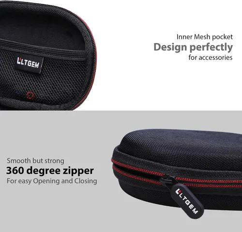 Vista 7 de LTGEM - Funda para auriculares inalámbricos Beats Flex, compatible con auriculares intrauditivos con cable JBL Endurance Run 2, solo funda