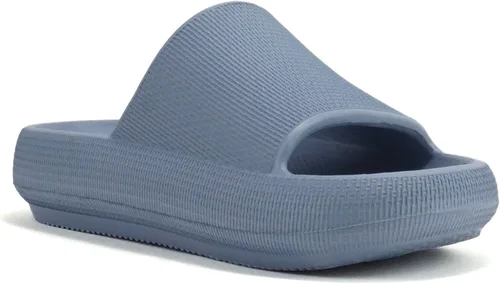 Vista 4 de Soda "MARSHMALLOW" Sandalias de recuperación de plumas para mujer, puntera abierta, ligeras, cómodas, acolchadas