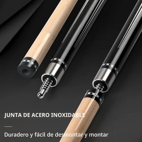 Vista 5 de Kmise 4-Piece 58 Inch FAS Canadian Maple Pool Cue Set, 18 19 20 21 oz 1 set