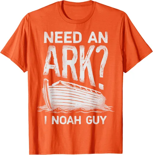 Vista 58 de Need an Ark I Noah Guy Funny Christian Men Women Pun Humour T-Shirt Negro