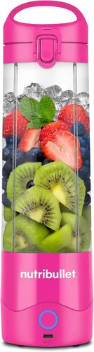 Vista 10 de NutriBullet Batidora portátil, sin cables, recipiente de 20oz, licuadora personal, recargable USB-C, negra, NBPB50100K