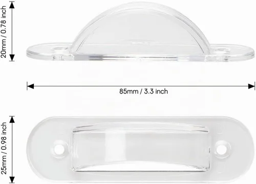 Vista 5 de Protectores de pared para interruptor de pared, cubierta de placa de seguridad infantil para decoración del hogar (paquete de 2), transparente