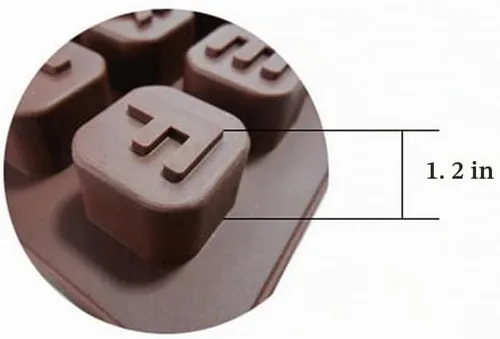 Vista 5 de 48 Estrellas Carta Manual Diy Silicona Chocolate Molde Bandeja de Hielo Moldes de Jabón Hecho a Mano Digital