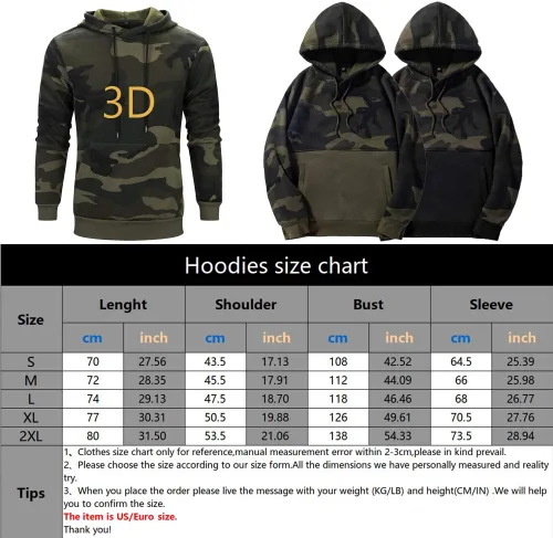 Vista 6 de LBL - Sudaderas con capucha para hombre, de mezcla suave, con forro polar, con bolsillo tipo canguro
