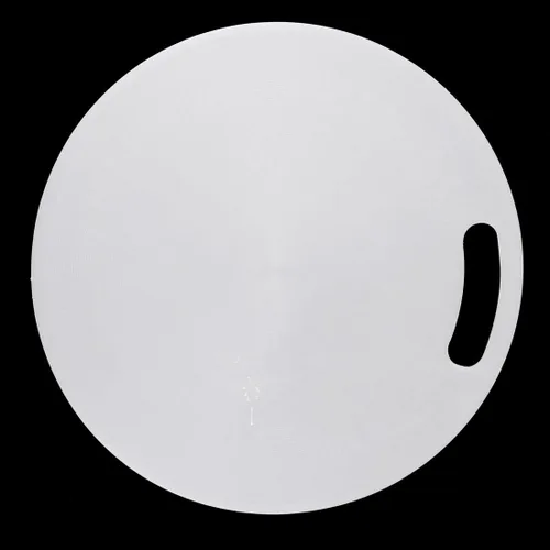 Vista 2 de uxcell Cocina de plástico redondo de doble cara fruta vegetal carne cortar cortar bloque esteras tablero