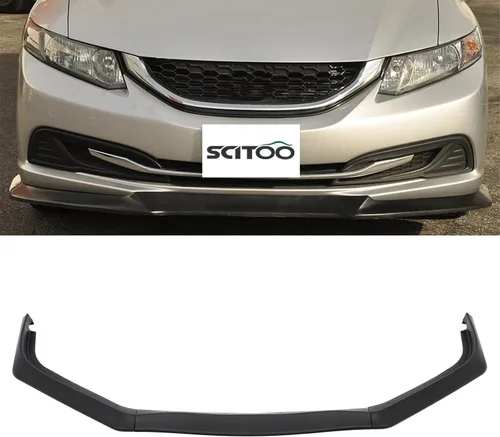 Vista 46 de SCITOO Alerón de borde de parachoques delantero mate negro para Ford Focus ST años 2013-2014 - Spoiler frontal de polipropileno