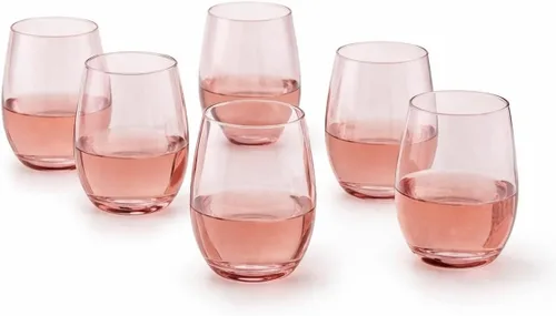 Vista 10 de Paquete de 40 copas de vino de plástico desechables de 12 onzas, vasos transparentes irrompibles Tazas de cóctel sin tallo, sin BPA