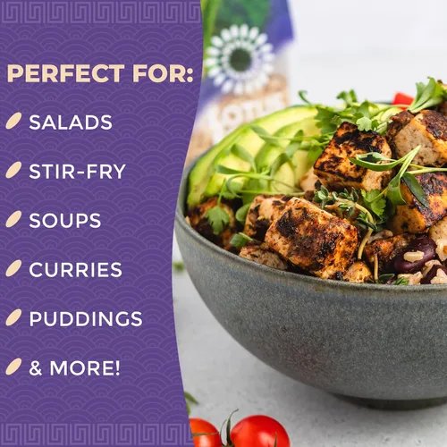 Vista 5 de Lotus Foods Regenerative - Arroz basmati integral orgánico – Arroz tradicional de grano entero sin gluten, vegano, sin OMG, uso para curry