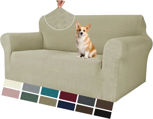 Vista 73 de MAXIJIN Funda elástica para silla con brazos, 1 pieza para sofá o silla de estar, funda antideslizante (31-46 pulgadas), protector de muebles que se