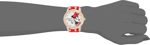 Vista 2 de Disney Minnie Mouse - Reloj analógico de cuarzo para adultos Rojo