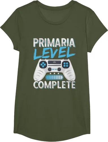 Vista 73 de Camiseta completa de diploma de escuela primaria de graduación, Negro