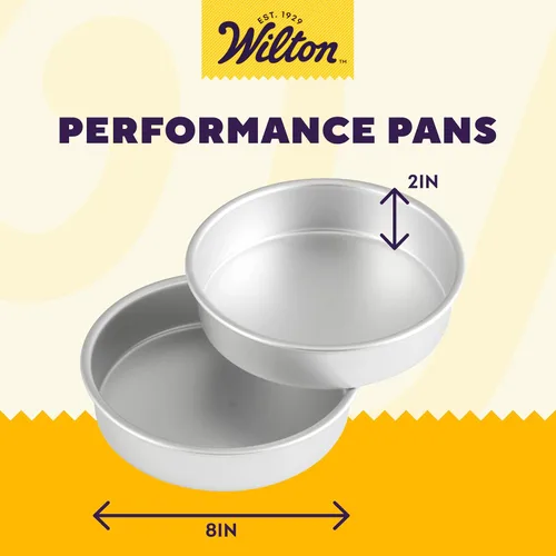 Vista 34 de Wilton juego de ollas de aluminio de 2 9 pulgadas para hornear tartas circulares, 9 x 2, Multicolor
