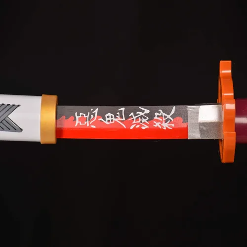 Vista 3 de Espadas de cosplay Agatsuma Zenitsu Samurai, espada Katana, espada de juguete de plástico para juego de disfraces, Halloween, cosplay, regalo, 4030