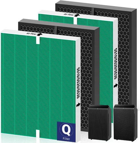 Vista 13 de 1712-0123-00 - Filtro Q para purificador de aire PlasmaWave Winix 5510 5520 Negro
