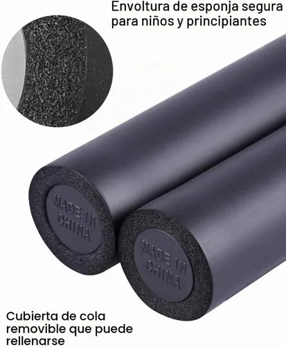 Vista 3 de Juego de 2 palos acolchados de espuma con bolsa de transporte para equipo de artes marciales