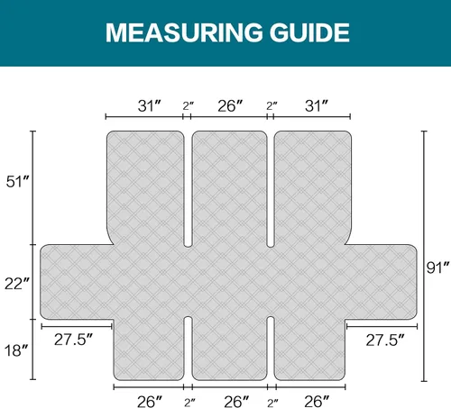 Vista 6 de Turquoize Funda 100% impermeable para sofá reclinable de 3 asientos, funda protectora impermeable para sofá reclinable de 3 plazas, funda protectora
