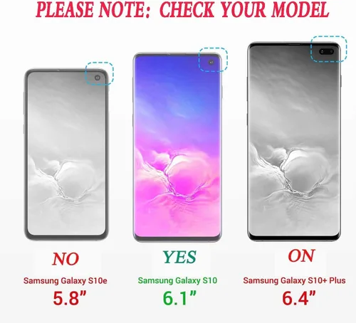 Vista 2 de Funda para Samsung Galaxy S10, protector de pantalla de poliuretano termoplástico autorreparable [2 unidades], protección de cuerpo completo a