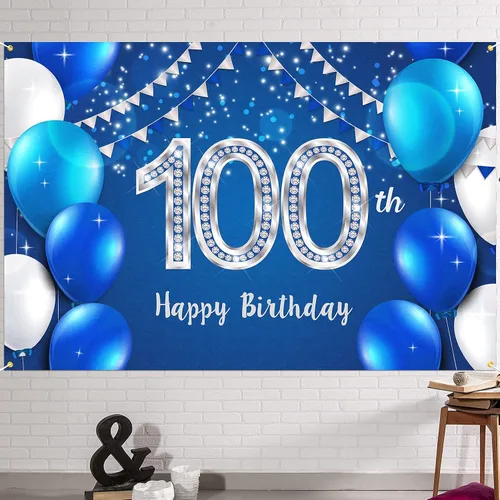 Vista 22 de HAMIGAR Fondo de pancarta de feliz cumpleaños número 10 de 6 x 4 pies, decoraciones de cumpleaños de 10 años, suministros de fiesta para niñas