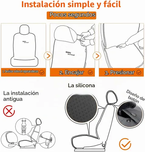 Vista 3 de IsoTowel Funda para Asiento Delantero de Automóvil - Protector de Asiento de Automóvil de Microfibra Absorbe Sudor - Secado Rápido Antideslizante