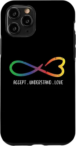 Vista 10 de Funda para iPhone 15 Autism Infinity Accept Understand Awareness Men Women Kids