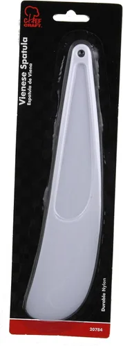 Vista 3 de Chef Craft Select - Espátula vienesa de plástico para hornear, 9.25 pulgadas de largo, color blanco (paquete de 2)