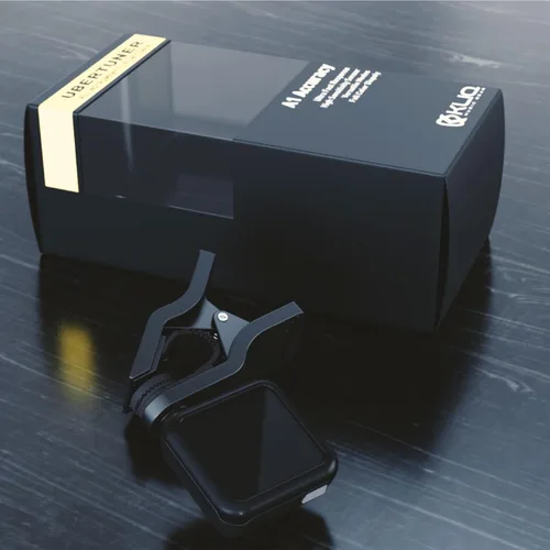 Vista 5 de KLIQ UberTuner, afinador profesional de clip para guitarra, bajo, ukelele, violín, mandolina, banjo y todos los instrumentos, afinación cromática