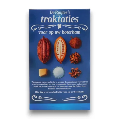 Vista 5 de Deruyter ChocoadeVlokken Melk (copos de chocolate con leche), caja de 10.5 onzas