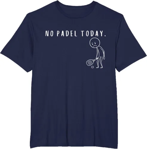 Vista 59 de No Padel Today Funny Padel Stickman Padel Playera Jugador de Tenis