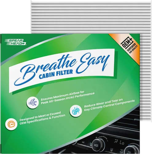 Vista 43 de Spearhead OEM+ Filtro de aire de cabina Particulate Breathe Easy Compatible con 2015-17 Chrysler 200, 2014-18 Cherokee como OEM Proporciona