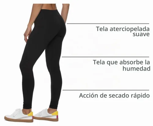 Vista 4 de Felina Velvety Soft Lightweight Leggings Moisture Wicking Yoga 6 Pack Negro
