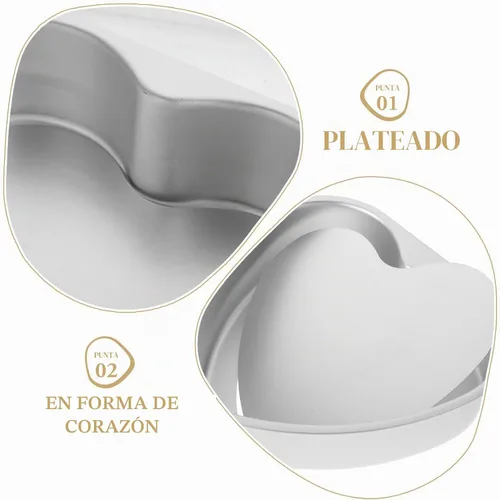 Vista 8 de Kichvoe Molde de aluminio antiadherente con forma de corazón de 8 pulgadas con parte inferior extraíble para San Valentín, cumpleaños, hornear