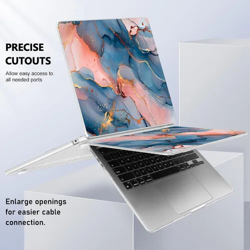 Vista 8 de Funda para MacBook Air de 15 Pulgadas 2025 2024 2023 Versión M4 A3241 M3 A3114 M2 A2941, Carcasa Rígida con Protector de Pantalla y Cubierta