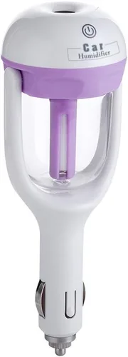 Vista 8 de Humidificador de purificador de aire de coche y aromaterapia Mini cargador de coche Puerto portátil humidificador de niebla fría con aroma difusor