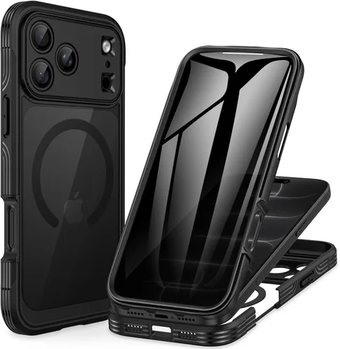 Vista 140 de CENHUFO Funda de privacidad para iPhone 11 Pro, funda de cuerpo completo con protector de pantalla de privacidad de vidrio templado 9H integrado