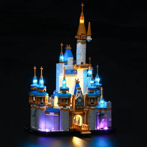 Vista 2 de YEABRICKS Luz LED para Lego-40478 Disney Mini Castle Building Blocks Model (Lego Set no incluido)