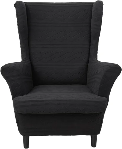 Vista 16 de KRFOONN Fundas para Silla con Respaldo de Alas, 2 Piezas, Fundas Elásticas de Elastano para Silla con Respaldo de Alas, Fundas para Sofá, Fundas