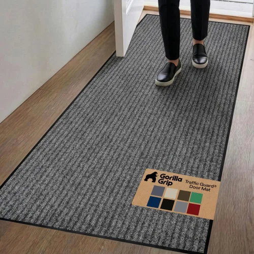 Vista 96 de GORILLA GRIP Traffic Guard - Tapete resistente para interiores y exteriores Negro