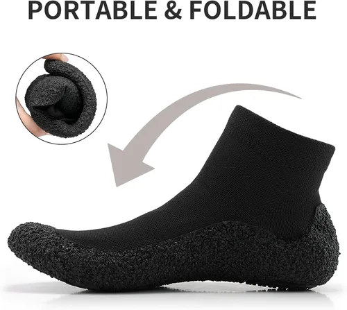 Vista 2 de Zapatos minimalistas para hombre y mujer, zapatos minimalistas para caminar sin caída, cómodos, ligeros, ultra portátiles, antideslizantes