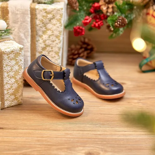 Vista 3 de Felix & Flora - Zapatos planos de vestir estilo Mary Jane para niña pequeña, zapatillas de ballet para niña, zapatos para fiestas y escuela
