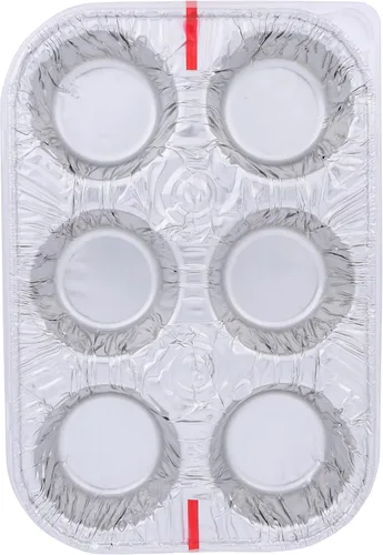 Vista 2 de Handi Foil, moldes para magdalenas con tapas y tazas para hornear, 1 EA