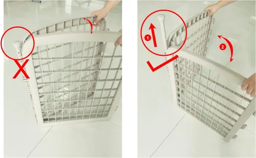 Vista 7 de Amazon Basics Corral Octogonal de Plástico para Mascotas de 8 Paneles con Puerta, 59 x 58 x 28 Pulgadas, Negro